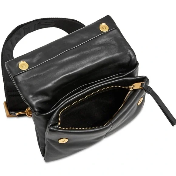 All Saints Ezra Stud Black Leather Crossbody bag - Picture 9 of 10
